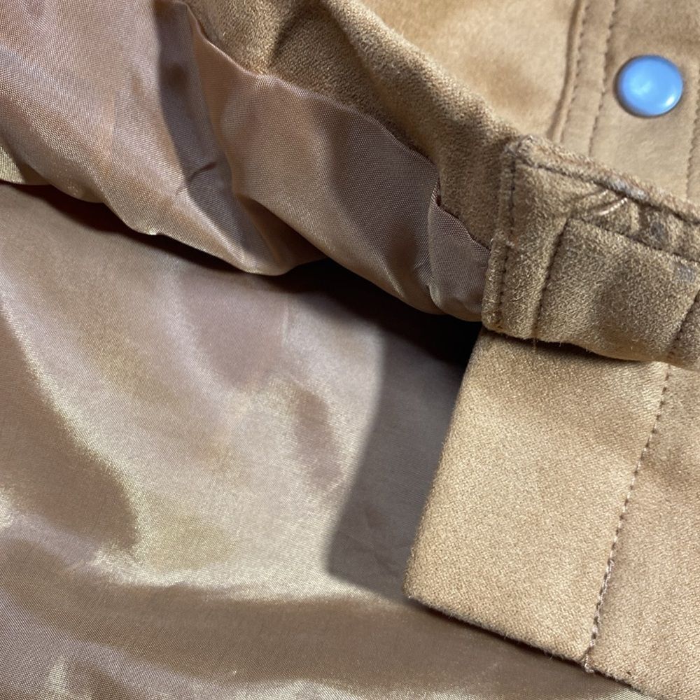 H&M Faux Suede Snap Front Skirt - Picture 4 of 10
